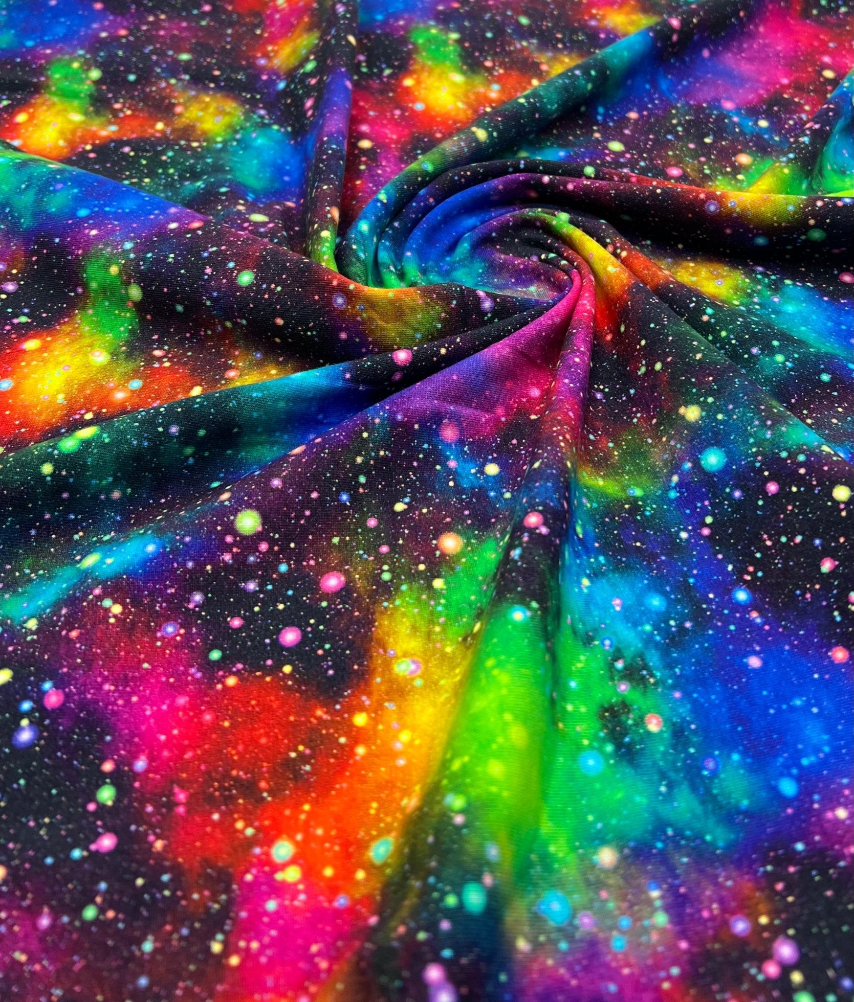 Speckled Galaxy Print Cotton Stretch Jersey 200 GSM 95/5 Lycra 4 Way Stretch - T9 Fabrics